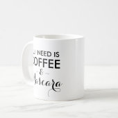 Mug Tout que j'ai besoin est hipst drôle de citation (Devant gauche)