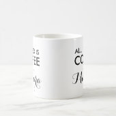Mug Tout que j'ai besoin est hipst drôle de citation (Centre)