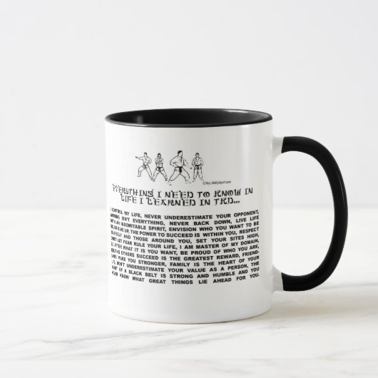 MUG TOUT QUE JE DOIS SAVOIR - TKD (Droite)