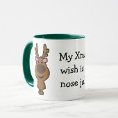 Mug Tout que je veux pour Noël est chirurgie plastique (Devant gauche)