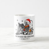 Mug Tout Réservé Pour Noël Squelette De Lecture Drôle (Centre)