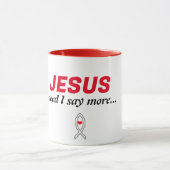 Mug Tout sur Jésus. (Centre)