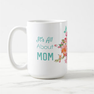Mug Tout sur Maman Pink & Peach Flower