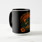 Mug Tout Vient En Vagues Rétro (Devant gauche)
