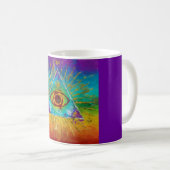 Mug Tout Voir L'Oeil De Dieu - Art abstrait (Devant droit)