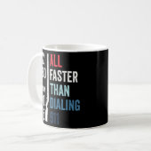 Mug Toute Commande Plus Rapide Que La Commande 911 Gun (Devant gauche)