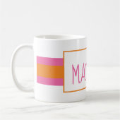Mug Toute Couleur Ruban Bande Musique Personnalisée (Gauche)