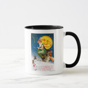 Mug Toute la sorcière de Halloween sur un balai par la