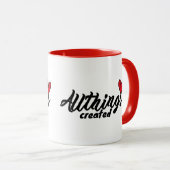 Mug Toutes choses créées avec cœur (Devant droit)