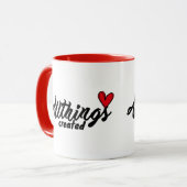 Mug Toutes choses créées avec cœur (Devant gauche)