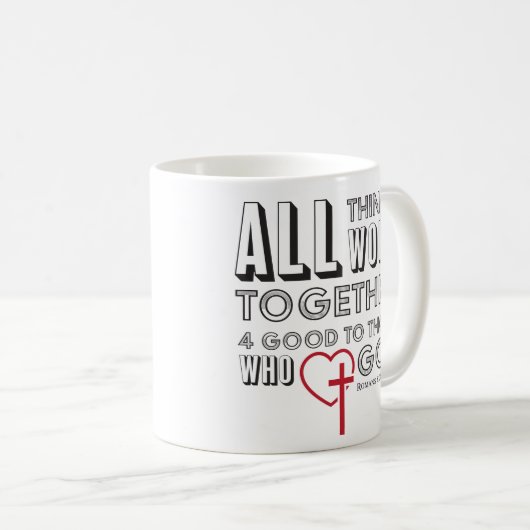 Mug Toutes les choses fonctionnent ensemble 4 bons (Devant droit)