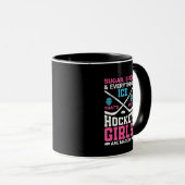 Mug Toutes les filles de hockey sur glace (Devant droit)