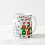 Mug Toutes les filles Jingle Amis Soeurs Noël (Devant droit)
