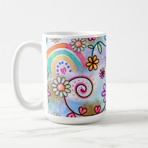 Mug Toutes les fleurs, les coeurs et les arcs-en-ciel