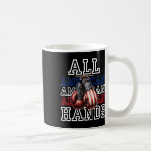 Mug Toutes les mains américaines Usa Drapeau Boxe Gant
