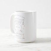 Mug Toutes les pièces originales ANNÉE NÉ PAPA GRANDPA (Devant gauche)