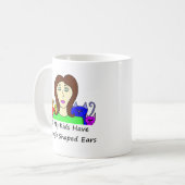 Mug Toutes mes oreilles formées par HaveTriangle (Devant gauche)