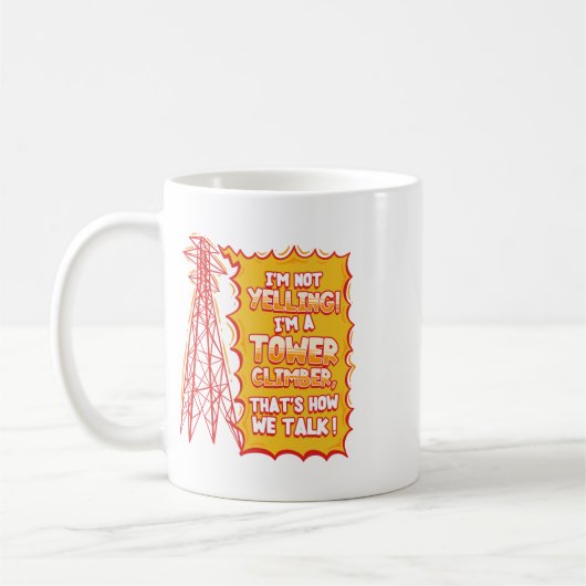 Mug Tower Climber Industrial Climber Sticker  (Gauche)