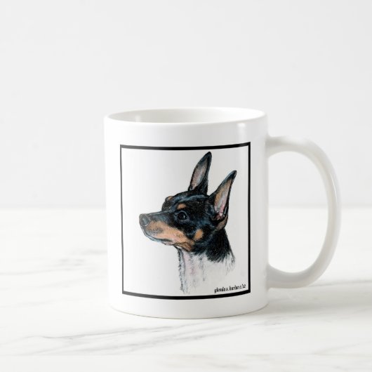 Mug Toy Fox Terrier Art par Glenda S. Harlan (Droite)