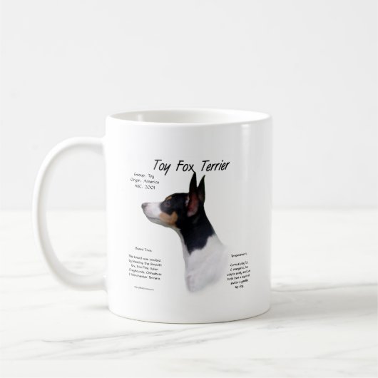 Mug Toy Fox Terrier Histoire Conception (Gauche)