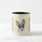 Mug Toy Fox Terrier Peinture - Cute Original Chien Art (Centre)