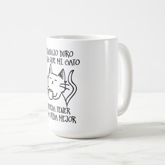 Mug Trabajo duro (Devant droit)