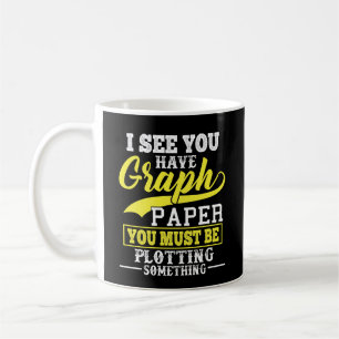 Mug Traçage de papier de graphique de maths quelque
