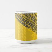 Mug Trace de piste jaune noir Pneus (Centre)