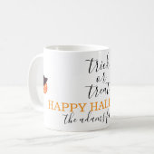 Mug Trace ou traitement Script moderne Halloween (Devant gauche)