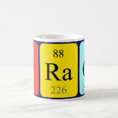 Mug Tracer la taille du nom de table périodique (Centre)