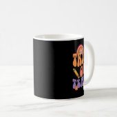 Mug Tracer Ou Enseigner Retro Automne Halloween Costum (Devant droit)