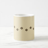 Mug Traces Feline Des Empreintes de pattes De Chat Bro (Centre)