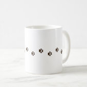 Mug Traces Feline des Empreintes de pattes de chats Br (Devant droit)
