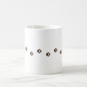 Mug Traces Feline des Empreintes de pattes de chats Br (Centre)