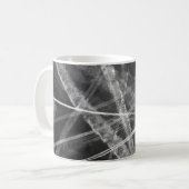 Mug Traces Jet en noir et blanc (Devant gauche)