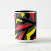 Mug Traces triangulaires colorées Motif géométrique (Centre)
