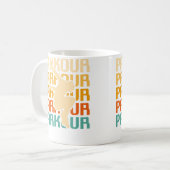 Mug Traceur de Parkour Classique Rétro Vintage (Devant gauche)