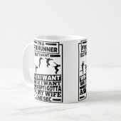 Mug Traceur de Parkour Drôle de Free Running (Devant gauche)