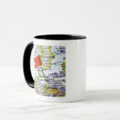 Mug Tracez la goupille placée à Berlin, Allemagne sur (Devant gauche)