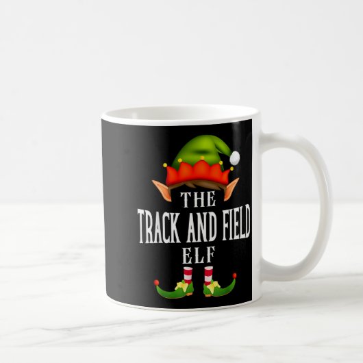 Mug Track And Field Elf Group Funny Christmas Pajama P (Droite)
