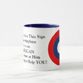 Mug Tract d'avertissement de service aérien des USA (Centre)