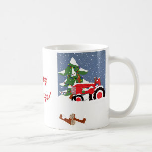Mug Tracteur pour Noël