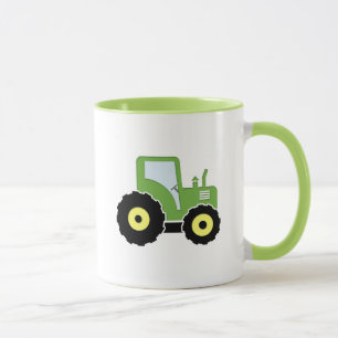 Mug Tracteur vert de jouet