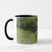 Mug Tracteurs antiques de roue en métal (Gauche)