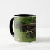 Mug Tracteurs antiques de roue en métal (Devant gauche)