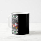 Mug Tractor Ugly Christmas Tree Holiday Funny Xmas Boy (Devant gauche)