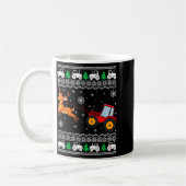Mug Tractor Ugly Christmas Tree Holiday Funny Xmas Boy (Gauche)