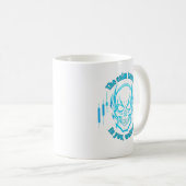 Mug Trade Motivation | Skull | Calm Trader (Devant droit)