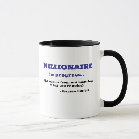 Mug Trader Mug, Warren Buffett Citation - Tea Coffee C (Droite)