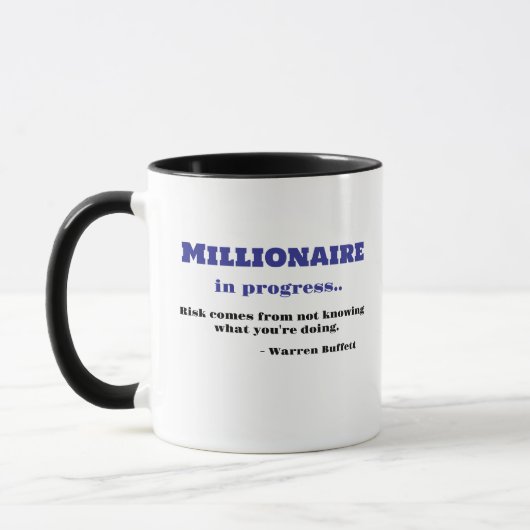 Mug Trader Mug, Warren Buffett Citation - Tea Coffee C (Gauche)